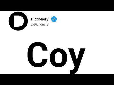 Video: Ce înseamnă coyed?