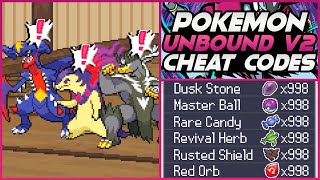 Pokemon Unbound Cheats: Mega Items, Evolutions & More