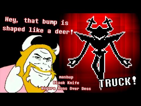 Mashup Black Knife X Asgore Runs Over Dess Deltarune 