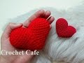 كروشيه قلب مجسم ثلاثى الأبعاد قناة كروشيه كافيه