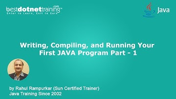Java Tutorial For Beginners | Writing a Java Program use Notepad++, Compiling & Running - Part - 1