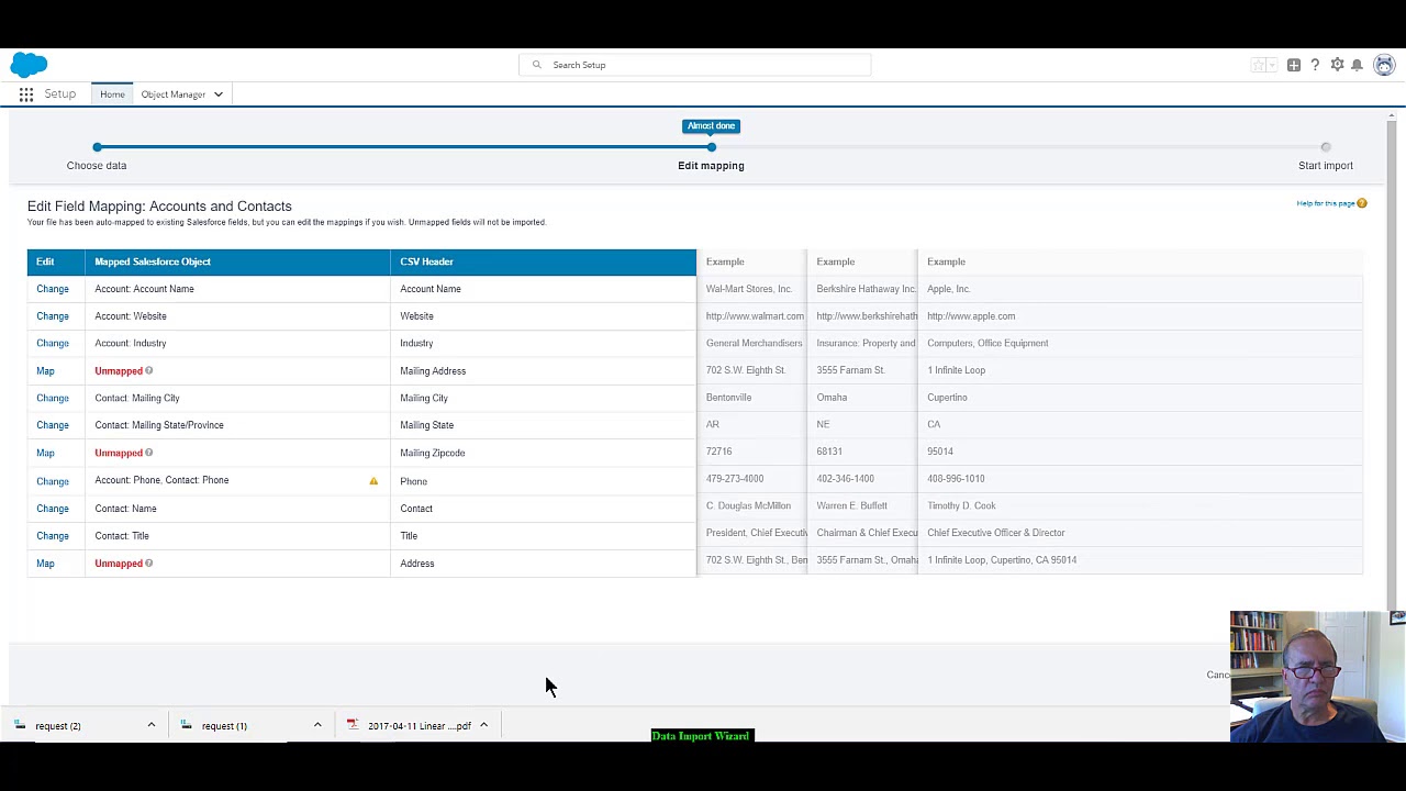 Using the Salesforce.com Data Import Wizard - YouTube