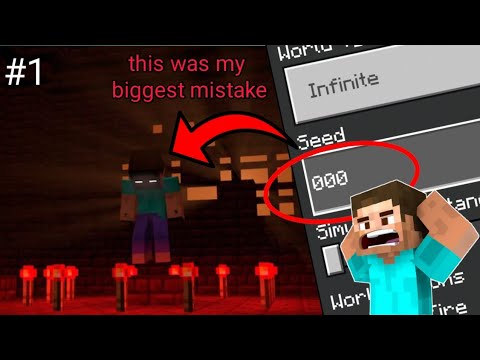 herobrine in this seed!!! || minecraft hindi