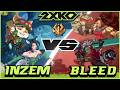 2XKO ▰ INZEM (Teemo/Ahri) vs BLEED (Ekko/Illaoi) - High Level 2XKO