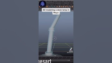 Desk Lamp 3D Model in Maya