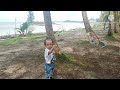 Beautiful beach and the cute little boy playing bubbles ll bibo gwapito