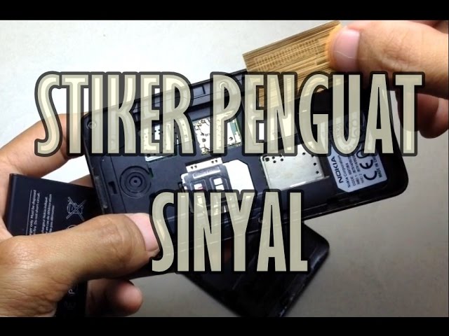 Cara Meletakan Stiker Penguat Sinyal / Cara Memasang Stiker Penguat Sinyal Di Hp Batre Tanam ...