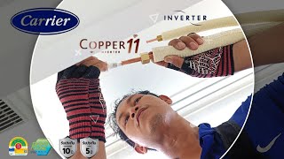 ติดตั้งแอร์แคเรียร์ Copper 11 Wifi Inverter รหัส 42TVEA013