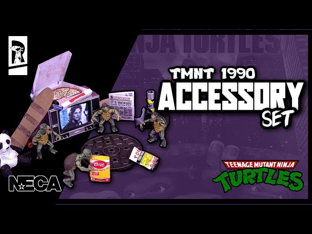 NECA Toys Teenage Mutant Ninja Turtles 1990 Movie Accessory Set Review