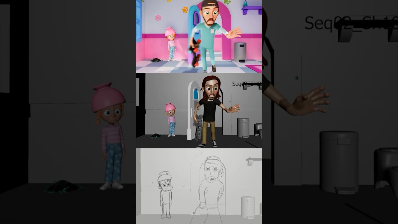 CARTOON ADLEY HiDE n SEEK - how we Make Cartoons and Reimagine YouTube videos