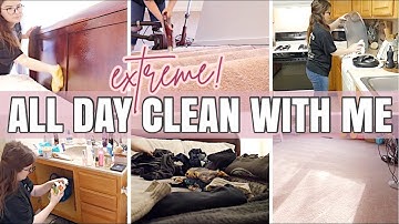 EXTREME ALL DAY CLEAN WITH ME 2020 / CLEAN, DECLUTTER, ORGANIZE / CLEANING MOTIVATION