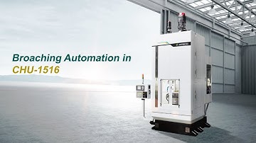 AXISCO - CHU-1516 - Broaching Automation_Front Wheel HUB(with robotic arm) / 上升式拉床_前輪軸頭(機械手自動上下料)