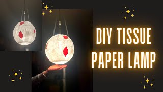 Balloon Lamp | DIY Tissue Paper Lantern | Easy Craft Ideas | DIY Lamp Decor