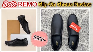 Bata Remo Men Black Shoes || Bata Slip on Leather Shoes Under 1000 screenshot 1