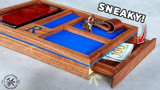 Making a Hidden Stash Valet Tray with Secret Lock