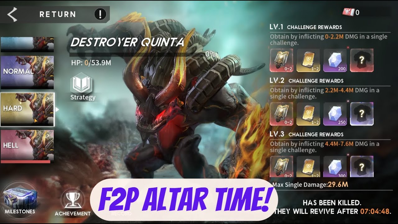 Second F2P ANCIENT ALTAR Challenge in 2023 | Eternal Evolution