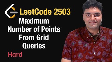 Maximum Number of Points From Grid Queries - Leetcode 2503 - Python