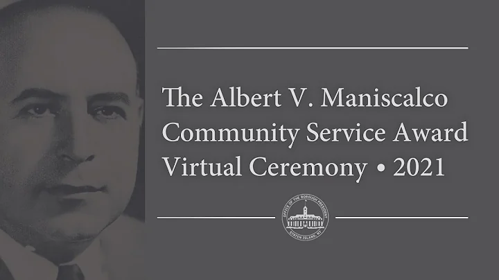 Albert V. Maniscalco Award 2021