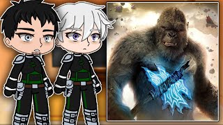 Kaiju No:8 React To Kong | Godzilla X Kong | Gacha React