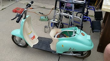 Razor Pocket Mod Moped How To Install New Batteries & UPGRADE To 9ah 12V Make It Faster