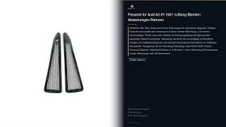 Passend für Audi A3 8Y 2021 Lüftung Blenden Abdeckungen Rahmen