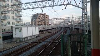 東武10050系  11659編成+11267編成　回送列車　西新井駅通過、東武50050系　急行　久喜行き　西新井駅入線