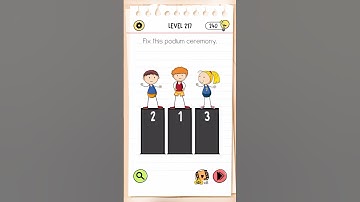 Brain Test All-Star Level 217 fix this podium ceremony #Shorts #BrainTest #IQBoost