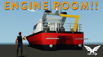 ENGINE ROOM!!! - SAR Boat Build - Part 3 - Stormworks