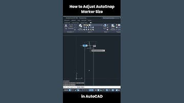 How to Adjust AutoSnap Marker Size in AutoCAD | F3 Shortcut
