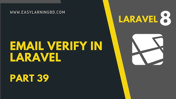 Laravel 8 Tutorial | Email Verify in Laravel Part 39