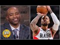 Vince Carter on Damian Lillard tying his NBA Playoff record of 8 3PM in a half 🔥 | The Jump