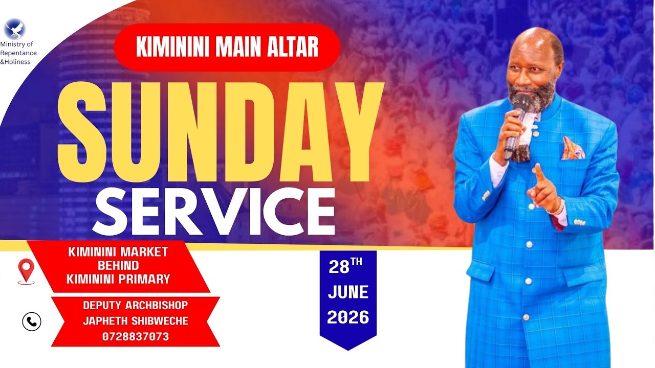 KIMININI MAIN ALTAR SUNDAY SERVICE 28TH JUNE 2026