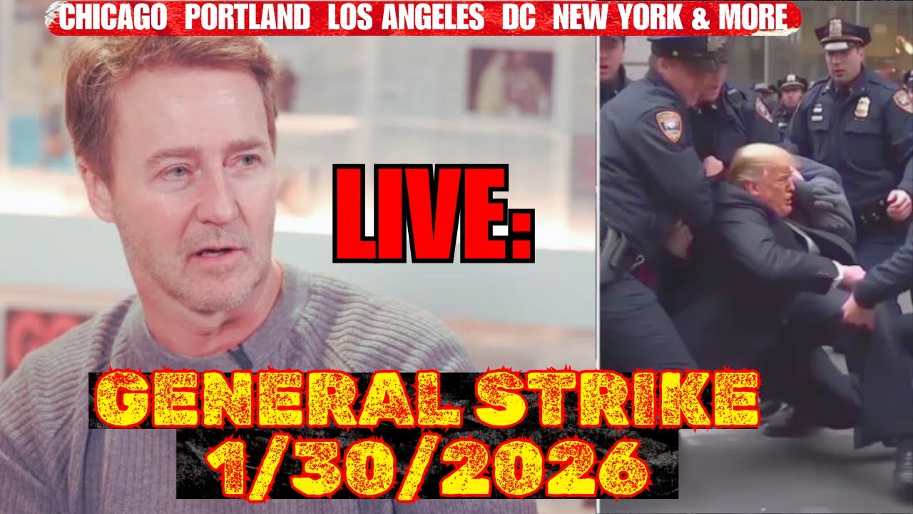 LIVE: The First Attempt At General Strike Across America 1/30/2026