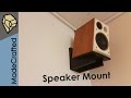 How To Make Wall Mounts For Speakers. How To Make Wall Mounts For Speakers.