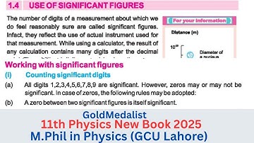 Use Of Significant Figures | 11th Physics new book 2025 | Chapter 1 Measurements | Topic 1.4