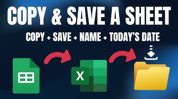 Copy Sheet to New Workbook, Rename & Save with Current Date  + Free Practice Template! 🚀