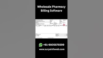 Streamline Billing with Wholesale Pharmacy Invoice Format |Billing Software #PharmacyBilling #shorts
