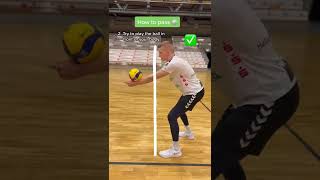 How to Pass as a Volleyball Beginner 💪🏐 #volleyball #shorts screenshot 4