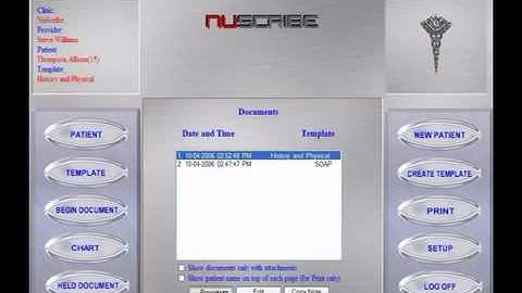 Electronic Health Record - Voice Recognition NuScribe