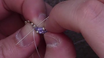 Learn the Basics of the Single St Petersburg Stitch - A Beading Tutorial by Aura Crystals