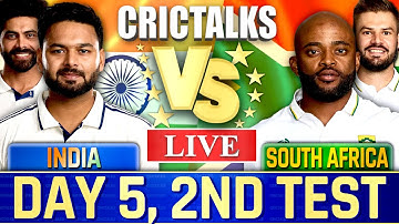🔴 IND vs SA Live Match Today, DAY 5, 2ND TEST, Live Cricket Scores Commentary, India v South Africa