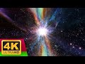 Space travel to a beautiful nebula space moving background deep space journey 4k