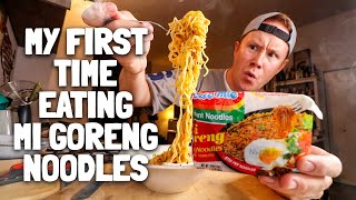 My first ever packet of Indomie Mi Goreng Instant Stir Fry Noodles 🍜🔥