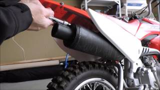 Honda Crf 70F With A Power Tip Exhaust