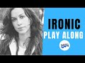 Alanis Morisette Ironic Guitar Lesson - Play Along Practice Track