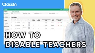 How to disable teachers from your institution account