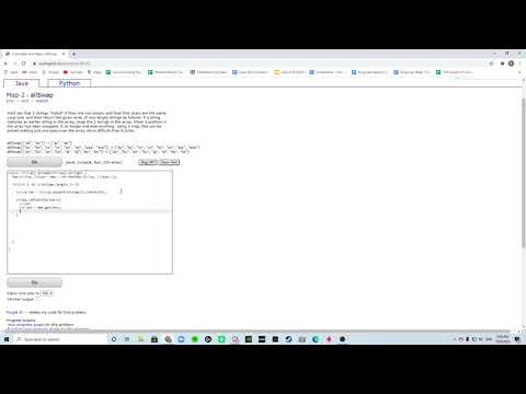 Map-2 (allSwap) Java Tutorial || Codingbat.com