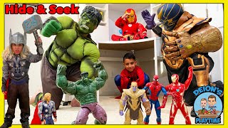 SpiderMan’s Hide and Seek with Action Figures | Toy’s Alive | DEION'S PLAYTIME