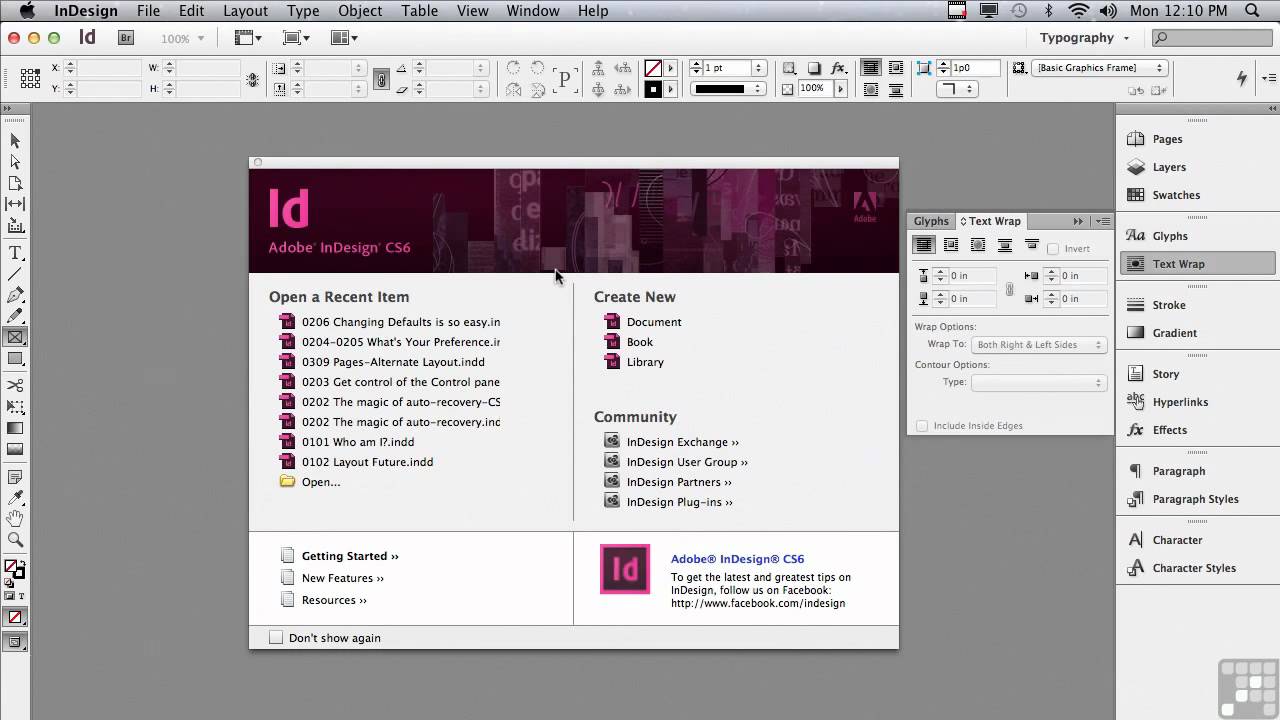 adobe indesign cs6 tutorial video