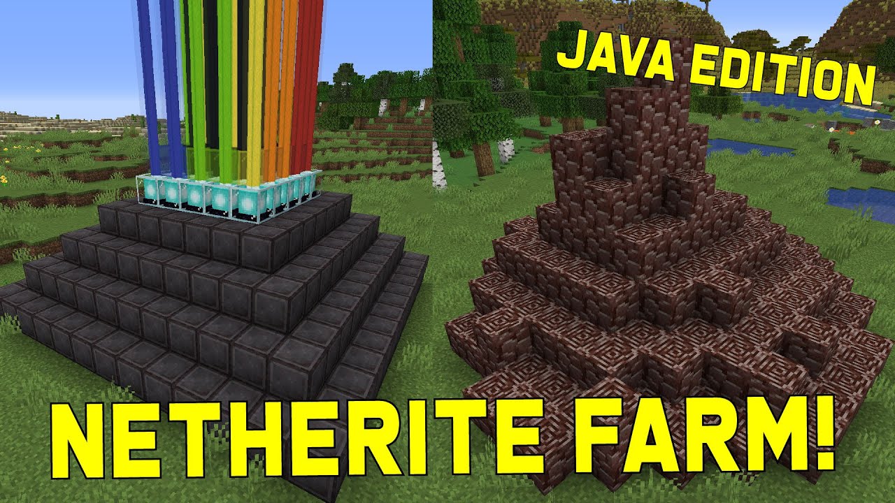 AUTOMATIC NETHERITE FARM JAVA! - Minecraft 1.16 - 1.17+ | Best, Easy